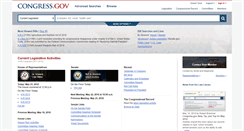 Desktop Screenshot of congress.gov